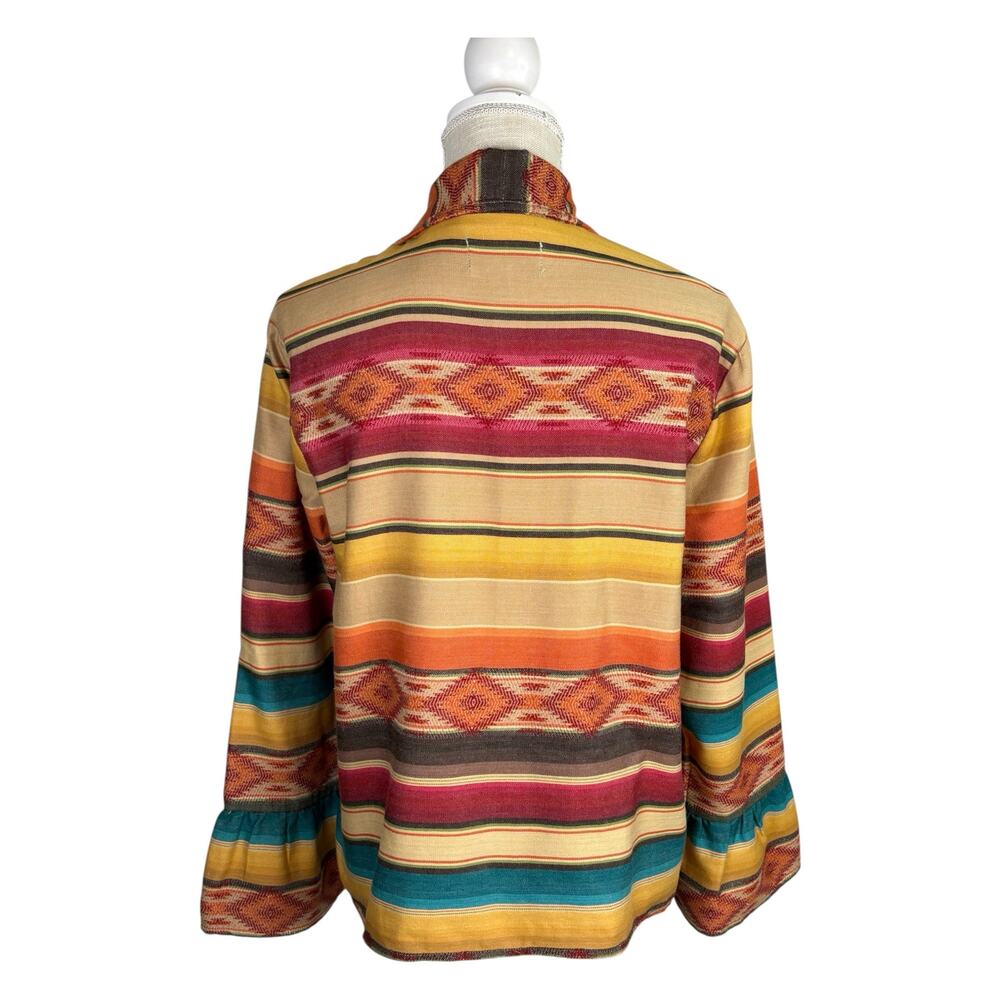 Tasha Polizzi Collection Chico Cardigan Jacket Women's Large Cotton Southwestern - Picture 6 of 9